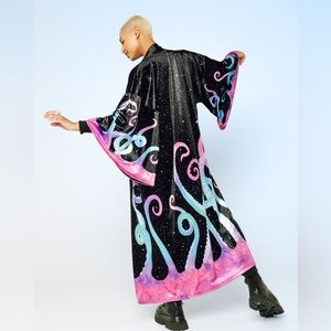 Blackmilk SPACE TENTACLES VELVET SWAN KIMONO
